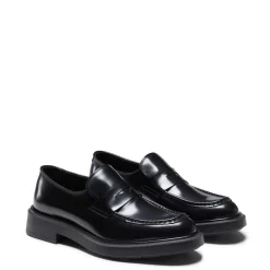 Fratelli Rossetti Women's black leather loafer|^ Loafers