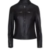 Fratelli Rossetti Women’s black nappa leather jacket|^ Outerwear
