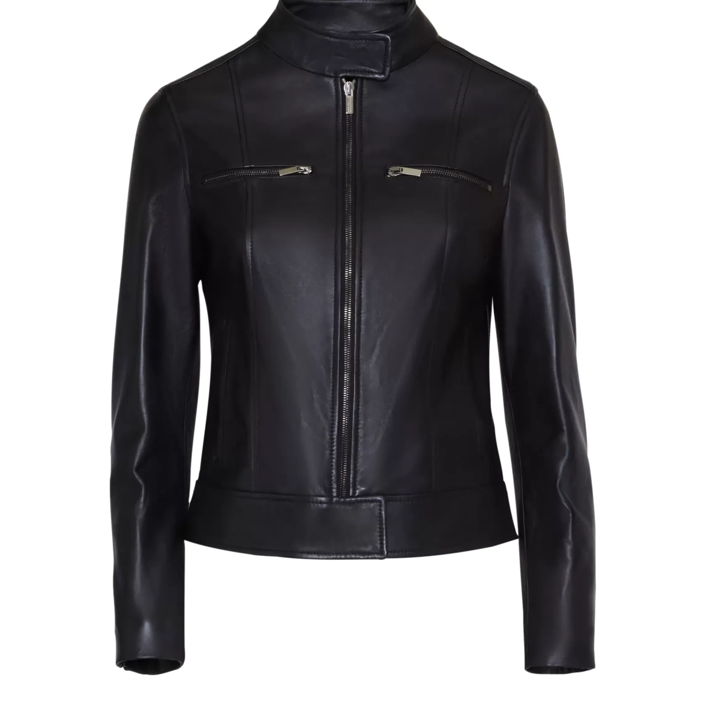 Fratelli Rossetti Women’s black nappa leather jacket|^ Outerwear