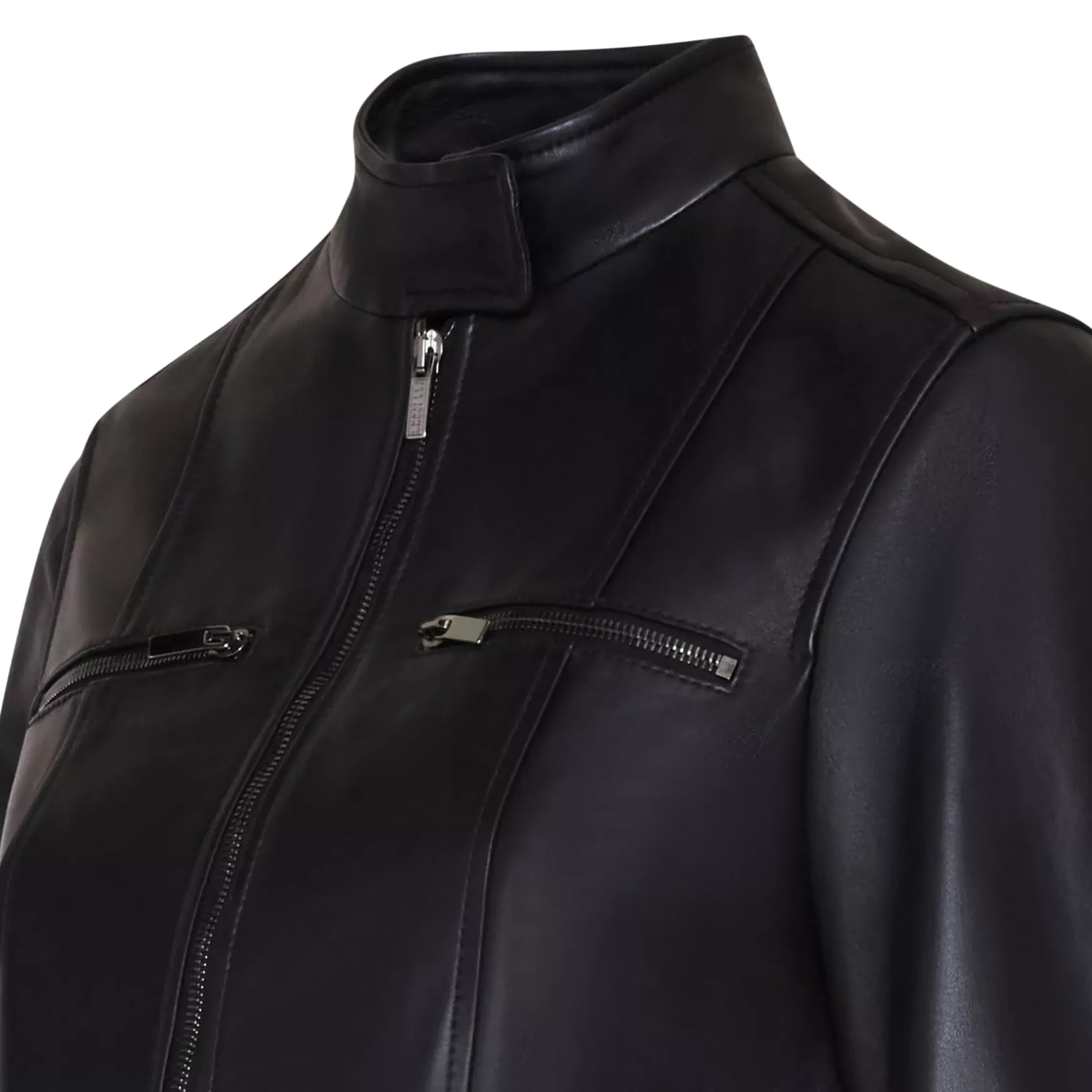 Fratelli Rossetti Women’s black nappa leather jacket|^ Outerwear
