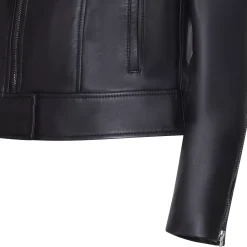 Fratelli Rossetti Women’s black nappa leather jacket|^ Outerwear