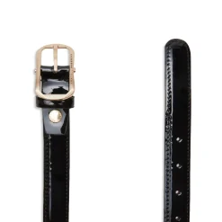 Fratelli Rossetti Women's black patent leather belt|^ Belts