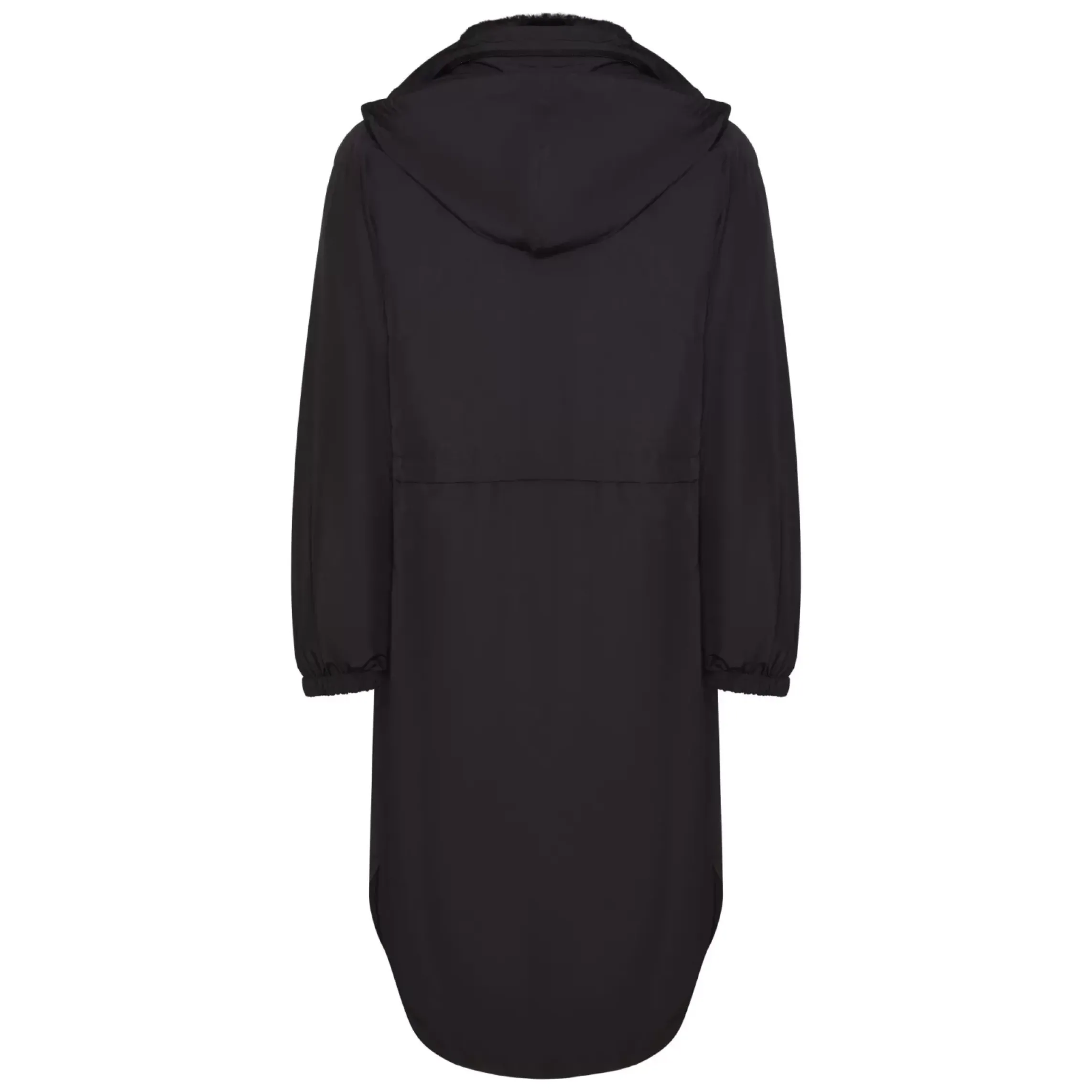 Fratelli Rossetti Women's black reversible nylon and shearling combined coat|^ Outerwear