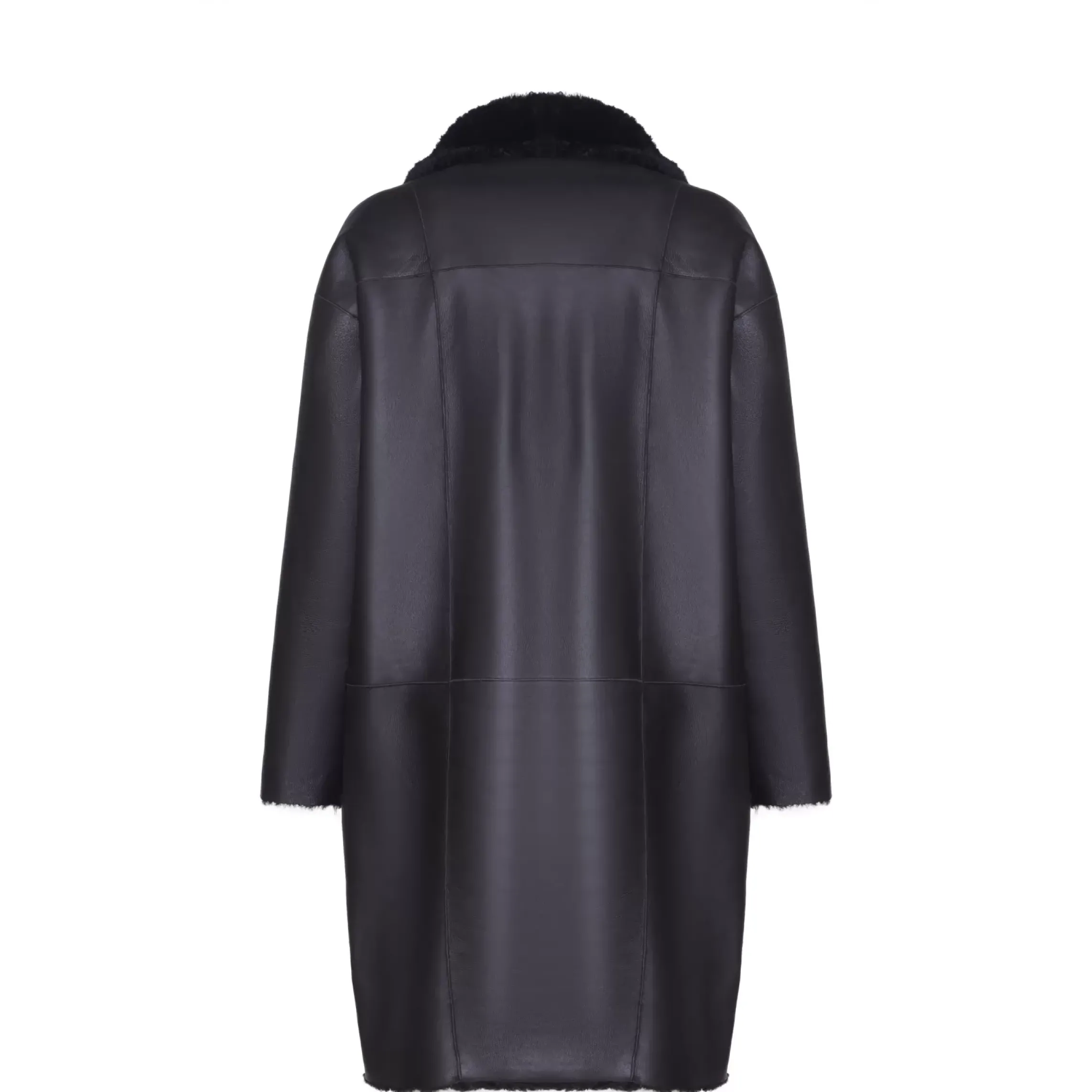 Fratelli Rossetti Women’s black shearling coat|^ Outerwear