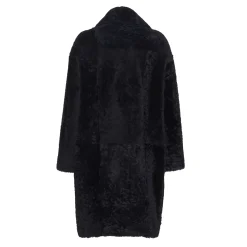Fratelli Rossetti Women’s black shearling coat|^ Outerwear