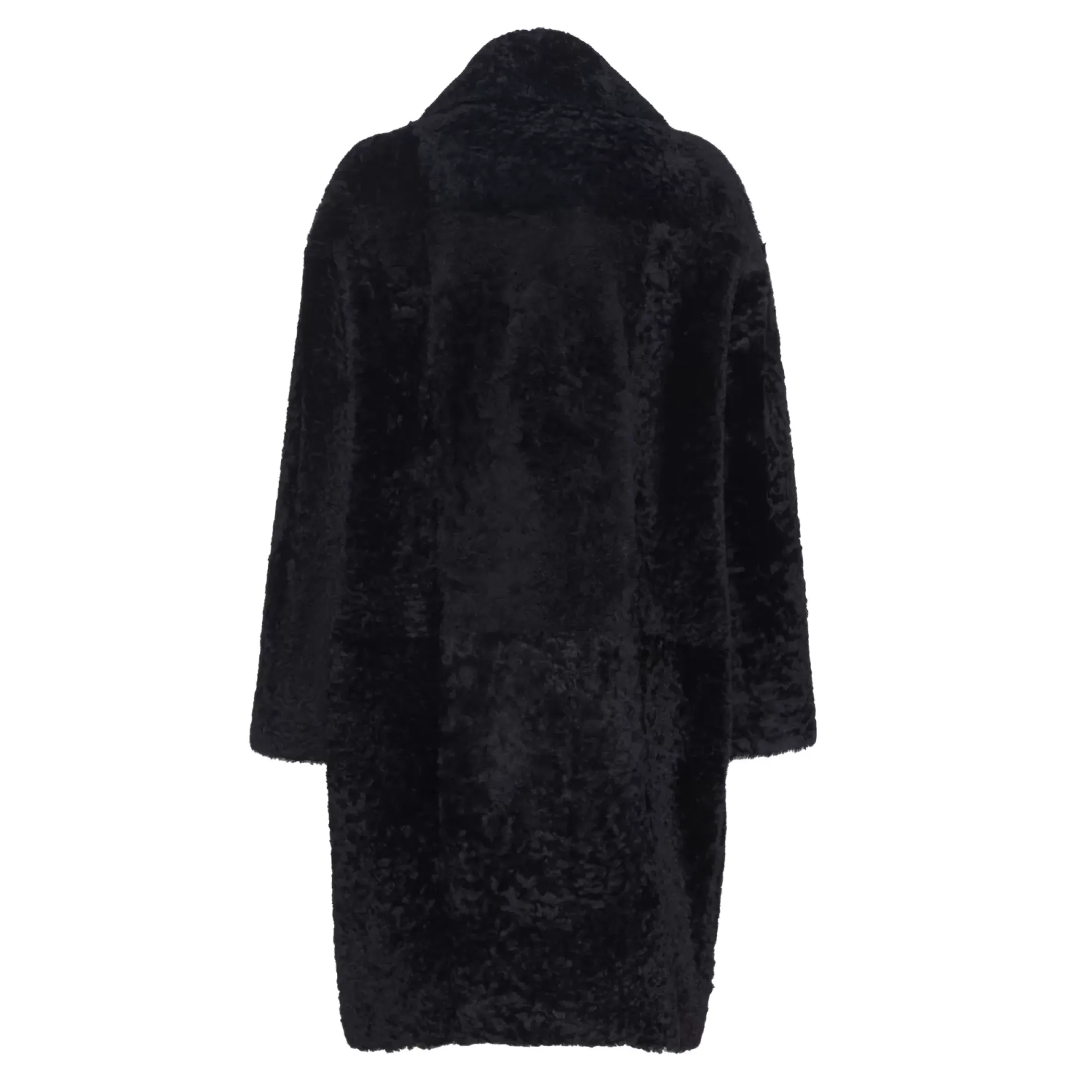 Fratelli Rossetti Women’s black shearling coat|^ Outerwear