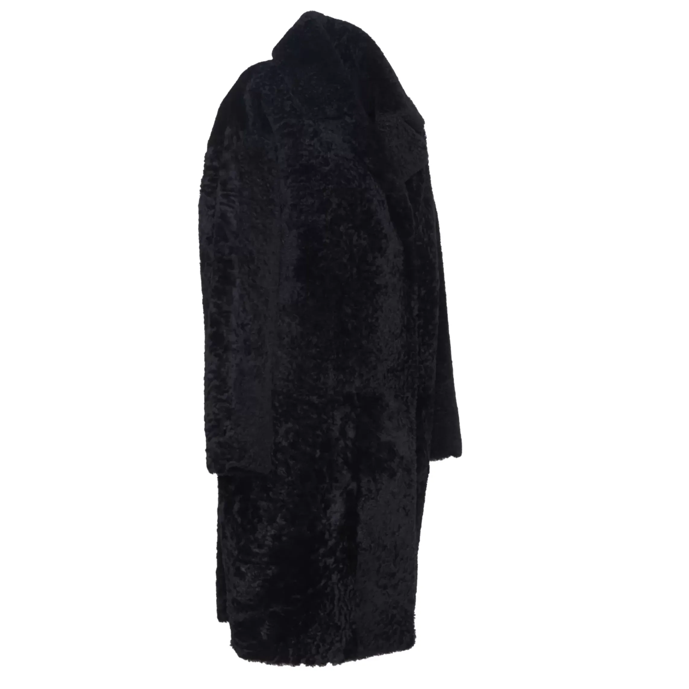 Fratelli Rossetti Women’s black shearling coat|^ Outerwear