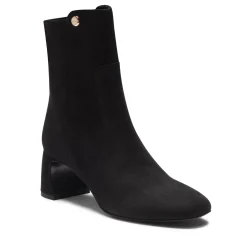 Fratelli Rossetti Women's black suede ankle boot|^ Ankle Boots