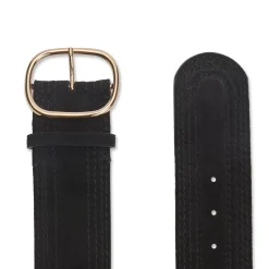 Fratelli Rossetti Women's black suede belt|^ Accessories