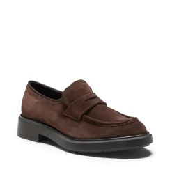 Fratelli Rossetti Women's cocoa brown suede loafer|^ Loafers