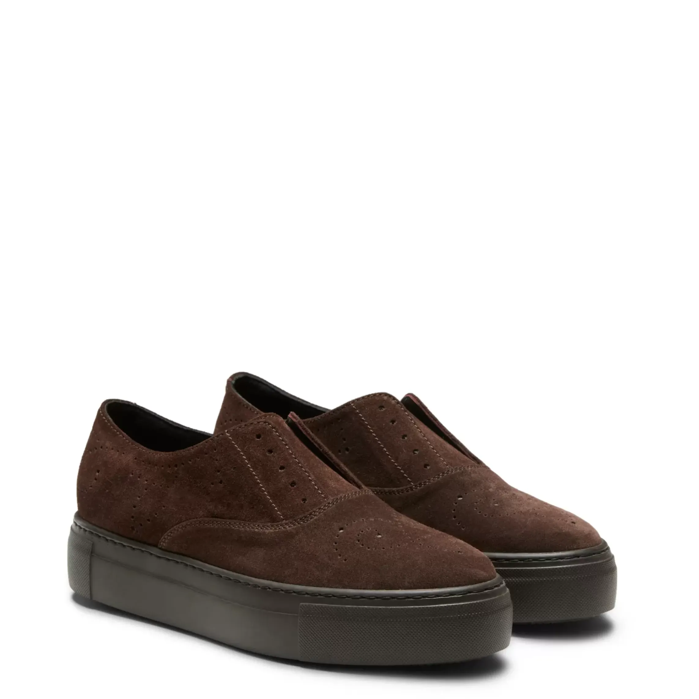 Fratelli Rossetti Women's cocoa brown suede Hobo Sport sneaker|^ Sneakers