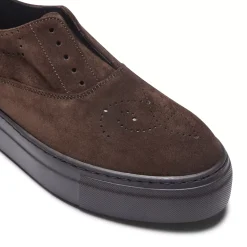 Fratelli Rossetti Women's cocoa brown suede Hobo Sport sneaker|^ Sneakers