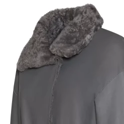 Fratelli Rossetti Women’s grey shearling coat|^ Outerwear