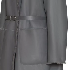 Fratelli Rossetti Women’s grey shearling coat|^ Outerwear