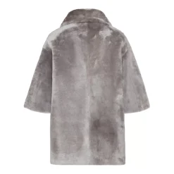 Fratelli Rossetti Women’s grey shearling jacket|^ Outerwear