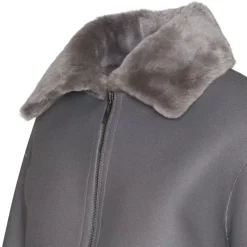 Fratelli Rossetti Women’s grey shearling jacket|^ Outerwear