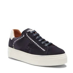 Fratelli Rossetti Women's blue suede sneaker|^ Sneakers