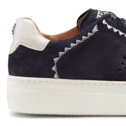 Fratelli Rossetti Women's blue suede sneaker|^ Sneakers