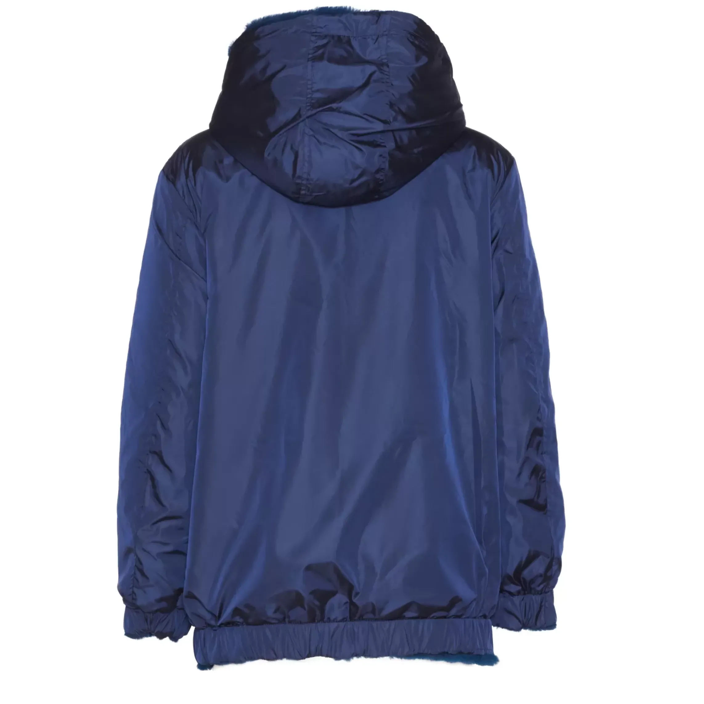 Fratelli Rossetti Women's reversible blue shearling bomber jacket|^ Outerwear