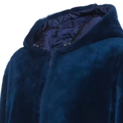 Fratelli Rossetti Women's reversible blue shearling bomber jacket|^ Outerwear
