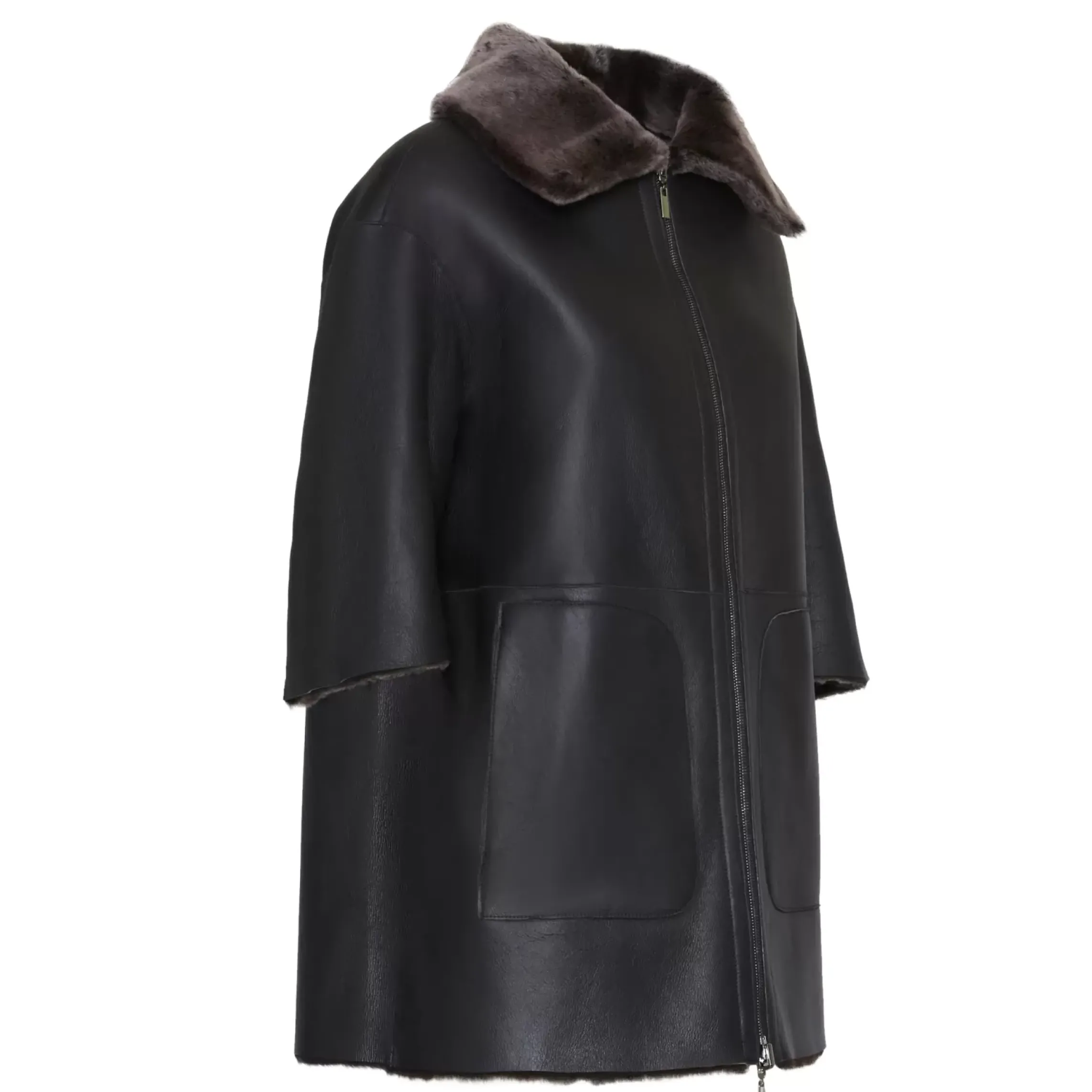 Fratelli Rossetti Women's reversible brown shearling jacket|^ Outerwear