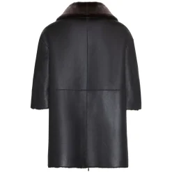 Fratelli Rossetti Women's reversible brown shearling jacket|^ Outerwear