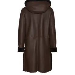 Fratelli Rossetti Women's reversible brown shearling coat|^ Outerwear