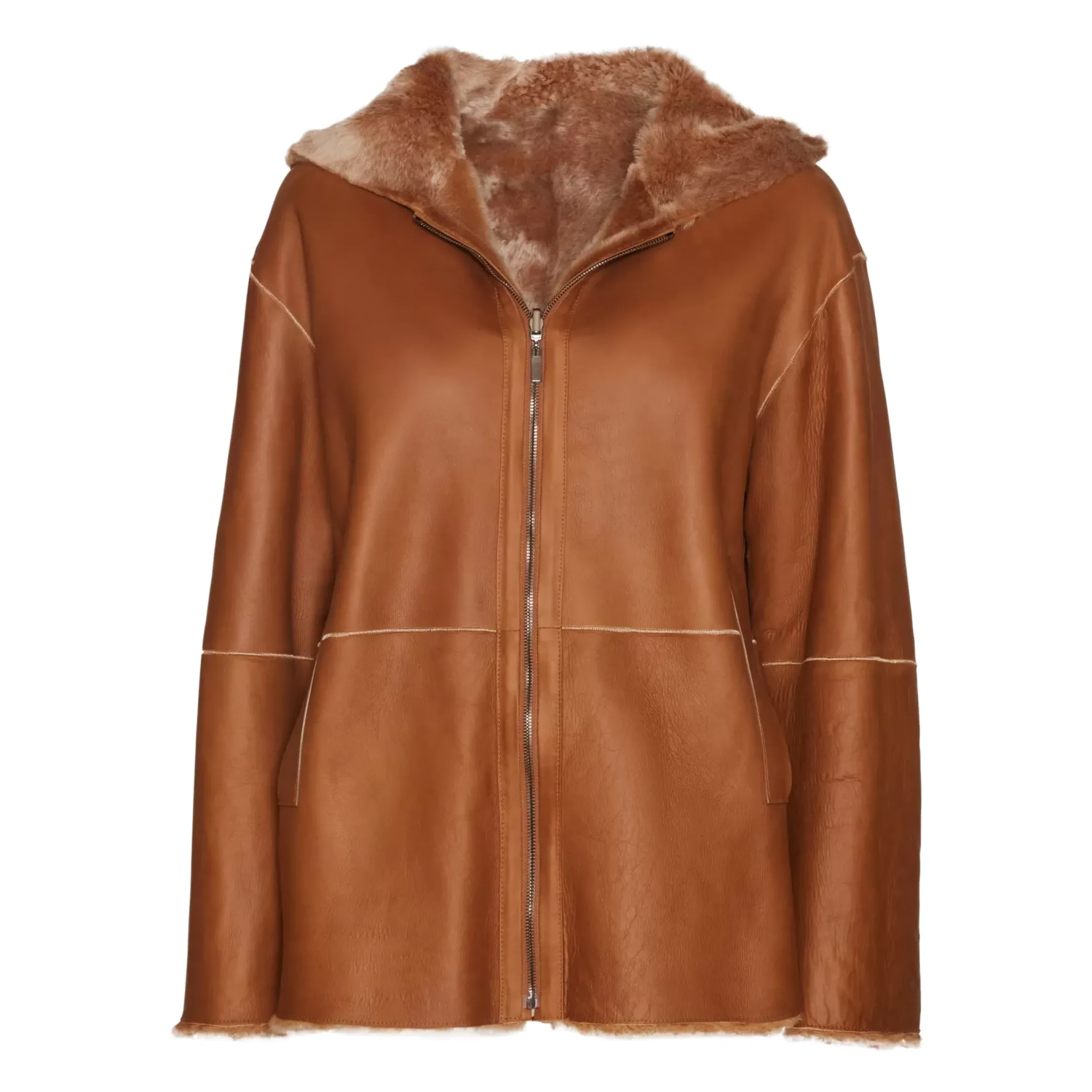 Fratelli Rossetti Women's reversible green shearling jacket|^ Outerwear