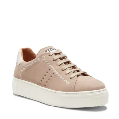 Fratelli Rossetti Women's sand-coloured suede sneaker|^ Sneakers
