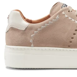 Fratelli Rossetti Women's sand-coloured suede sneaker|^ Sneakers