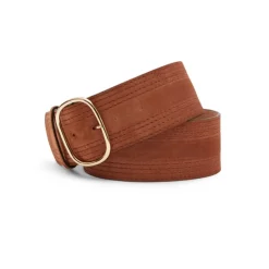 Fratelli Rossetti Women's tan suede belt|^ Belts