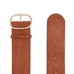 Fratelli Rossetti Women's tan suede belt|^ Belts